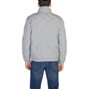 Gray Polyester Jackets & Coat