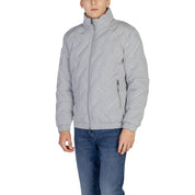 Gray Polyester Jackets & Coat