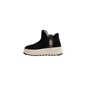Black Suede Leather Ankle