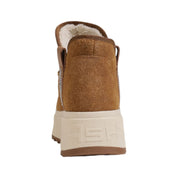 Brown Suede Leather Ankle