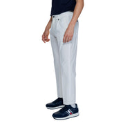 White Cotton Casual Pants