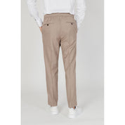 Beige Polyester Pant