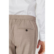 Beige Polyester Pant
