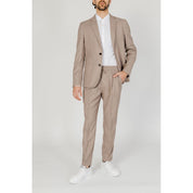 Beige Polyester Pant