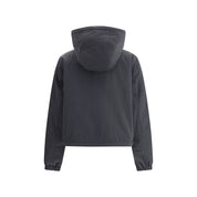 Brown Polyester Shell Jacket