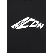 Black Cotton Sweatshirt