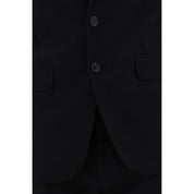 Blue Fleece Wool Two-Piece Suit
