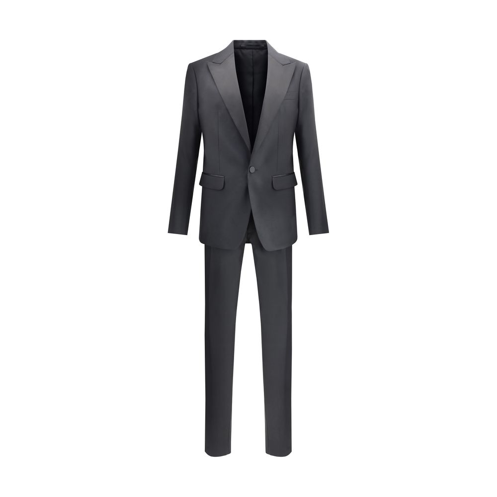 Black Fleece Wool Two-Piece Suit