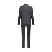 Black Fleece Wool Two-Piece Suit