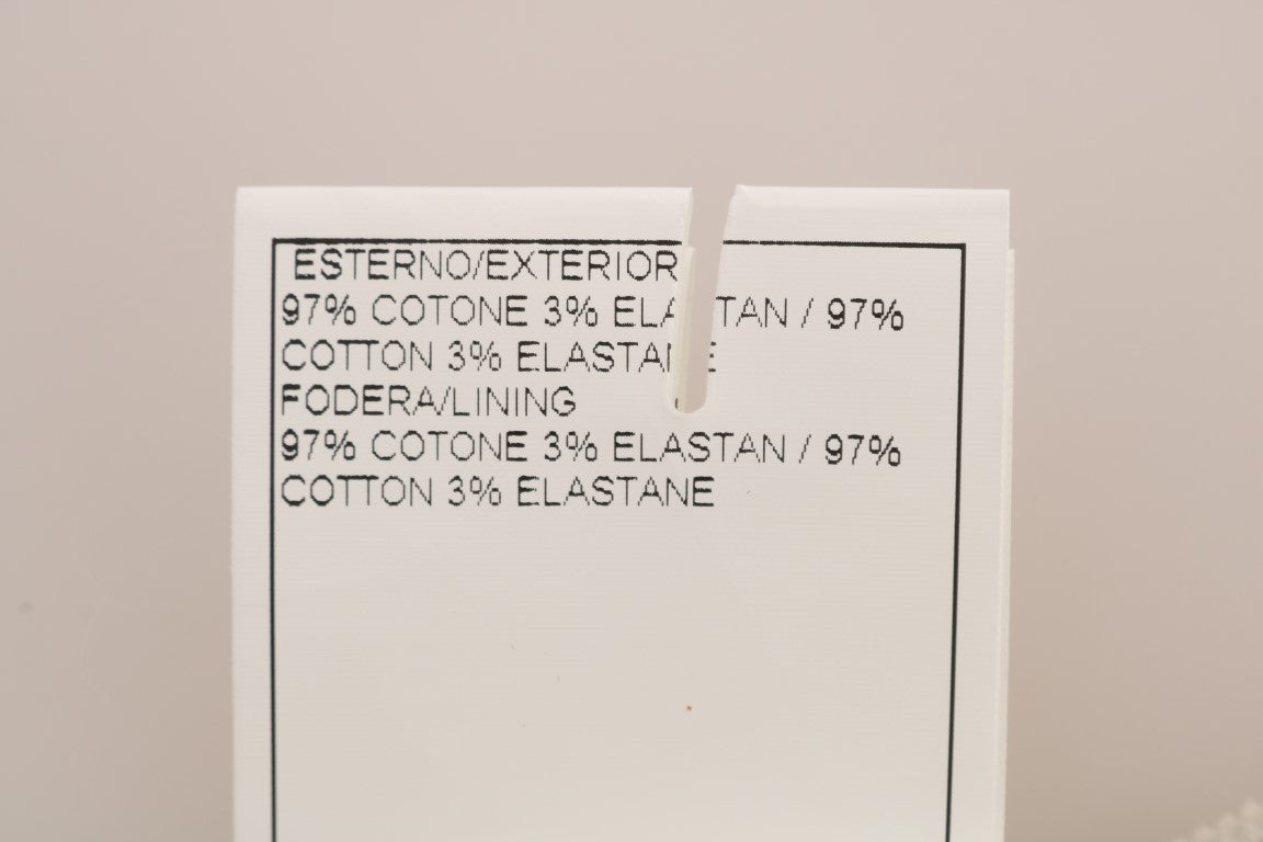 Beige Slim Jeans Corduroy Skinny Byxor