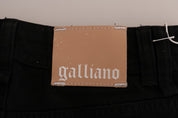 Black Cotton Denim Stretch Regular Fit Jeans