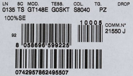 Vit prickig sidenhalsduk med smal passform och fransar