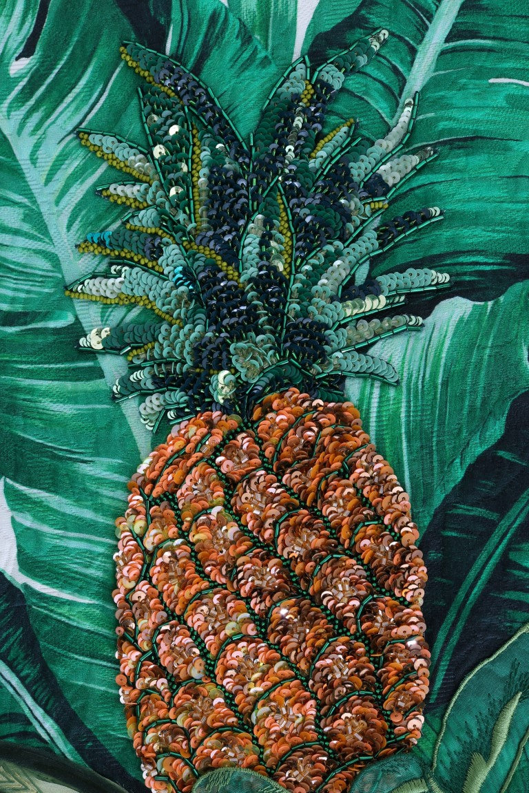 Ananas Banan Paljetter Rundkragetröja