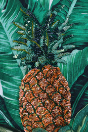 Ananas Banan Paljetter Rundkragetröja