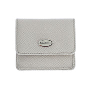 White Dauphine Leather Case Wallet