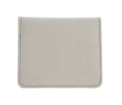 White Dauphine Leather Case Wallet