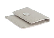 White Dauphine Leather Case Wallet