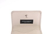 White Dauphine Leather Case Wallet