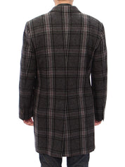 Gray Double Breasted Coat Jacket