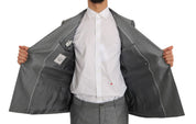 Black Stretch Crystal Bee Slim Fit Suit