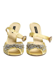 Gula kristallsandaler KEIRA, sandaler, skor