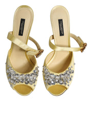 Gula kristallsandaler KEIRA, sandaler, skor