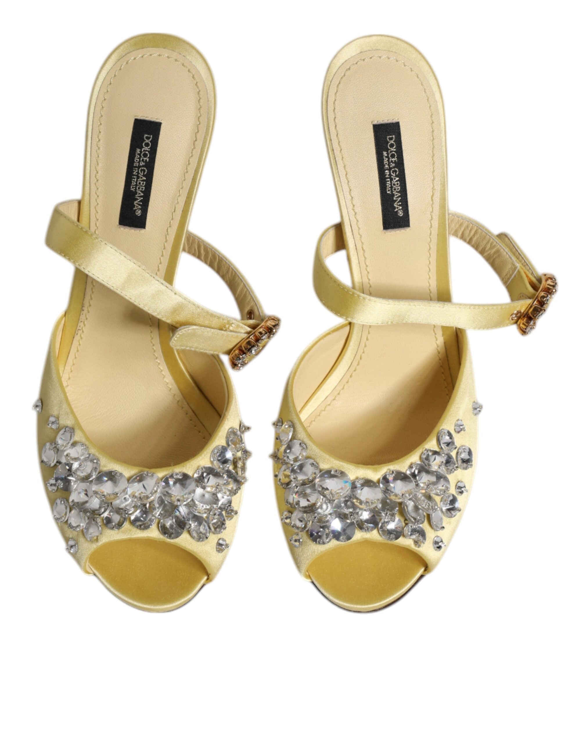 Gula kristallsandaler KEIRA, sandaler, skor