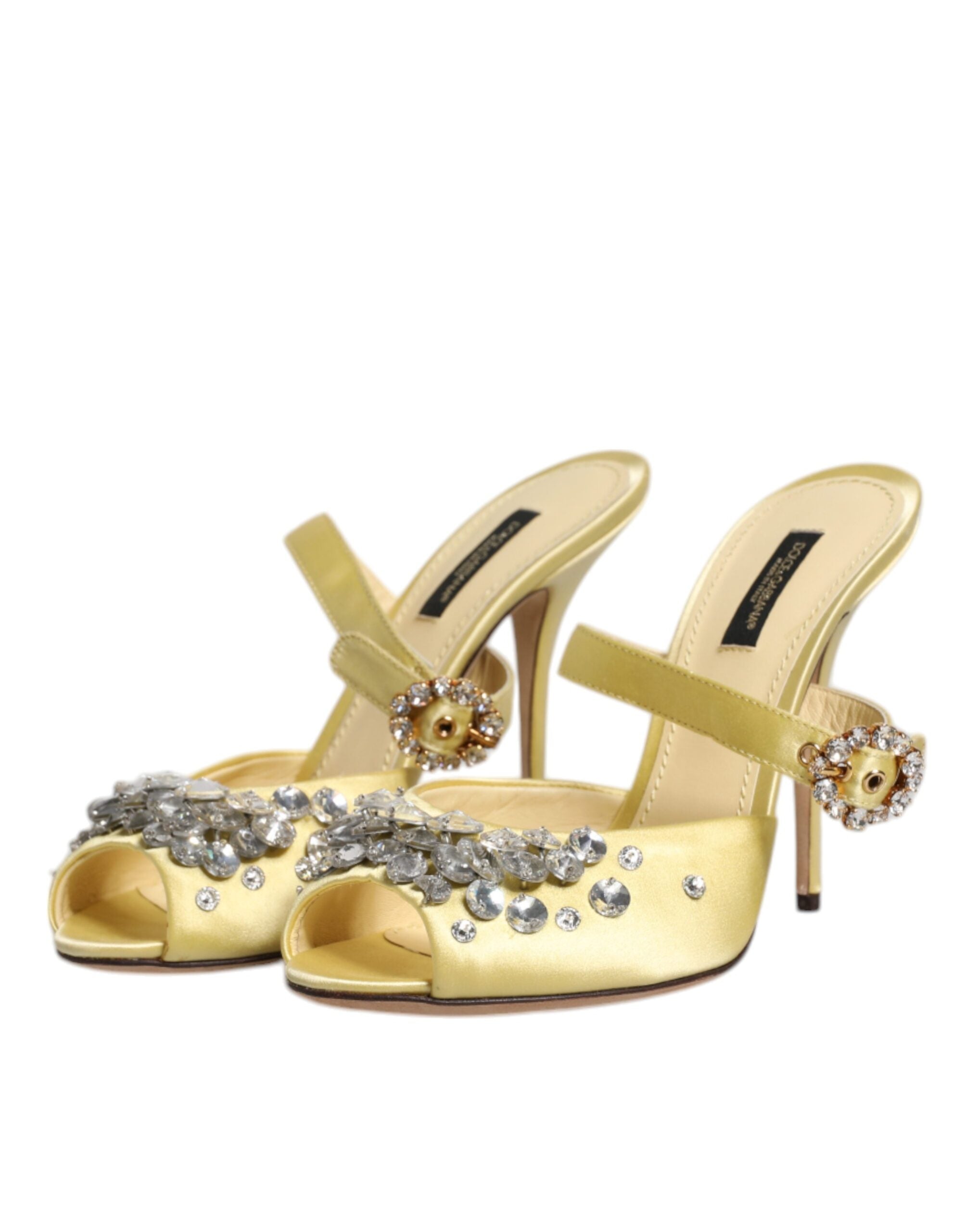 Gula kristallsandaler KEIRA, sandaler, skor