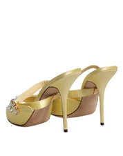 Gula kristallsandaler KEIRA, sandaler, skor