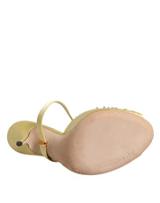 Gula kristallsandaler KEIRA, sandaler, skor