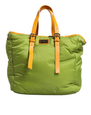 Dolce & Gabbana Green Nylon Tote Crossbody Bag