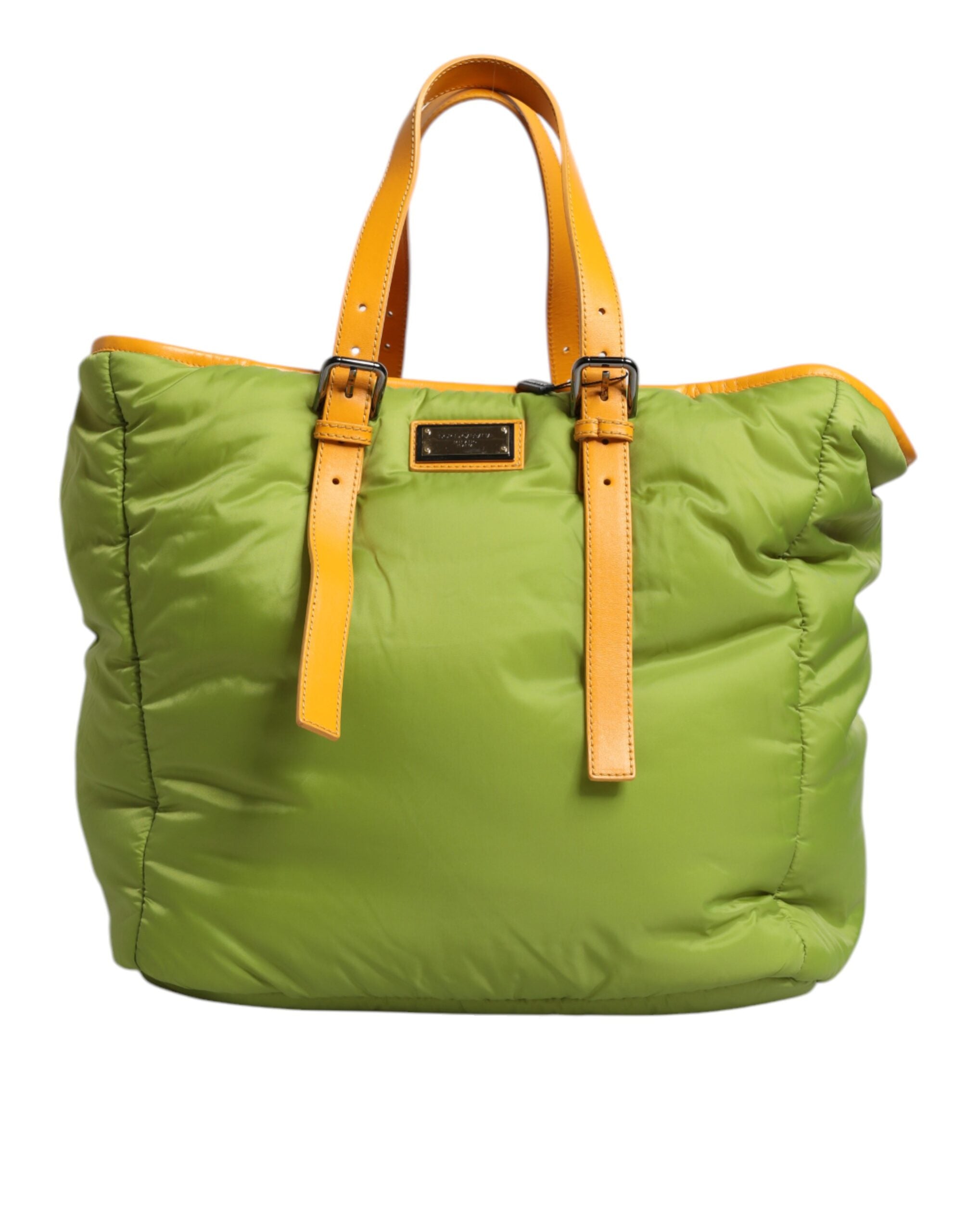 Dolce & Gabbana Green Nylon Tote Crossbody Bag