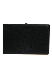 Dolce & Gabbana Black Goat Leather Clutch