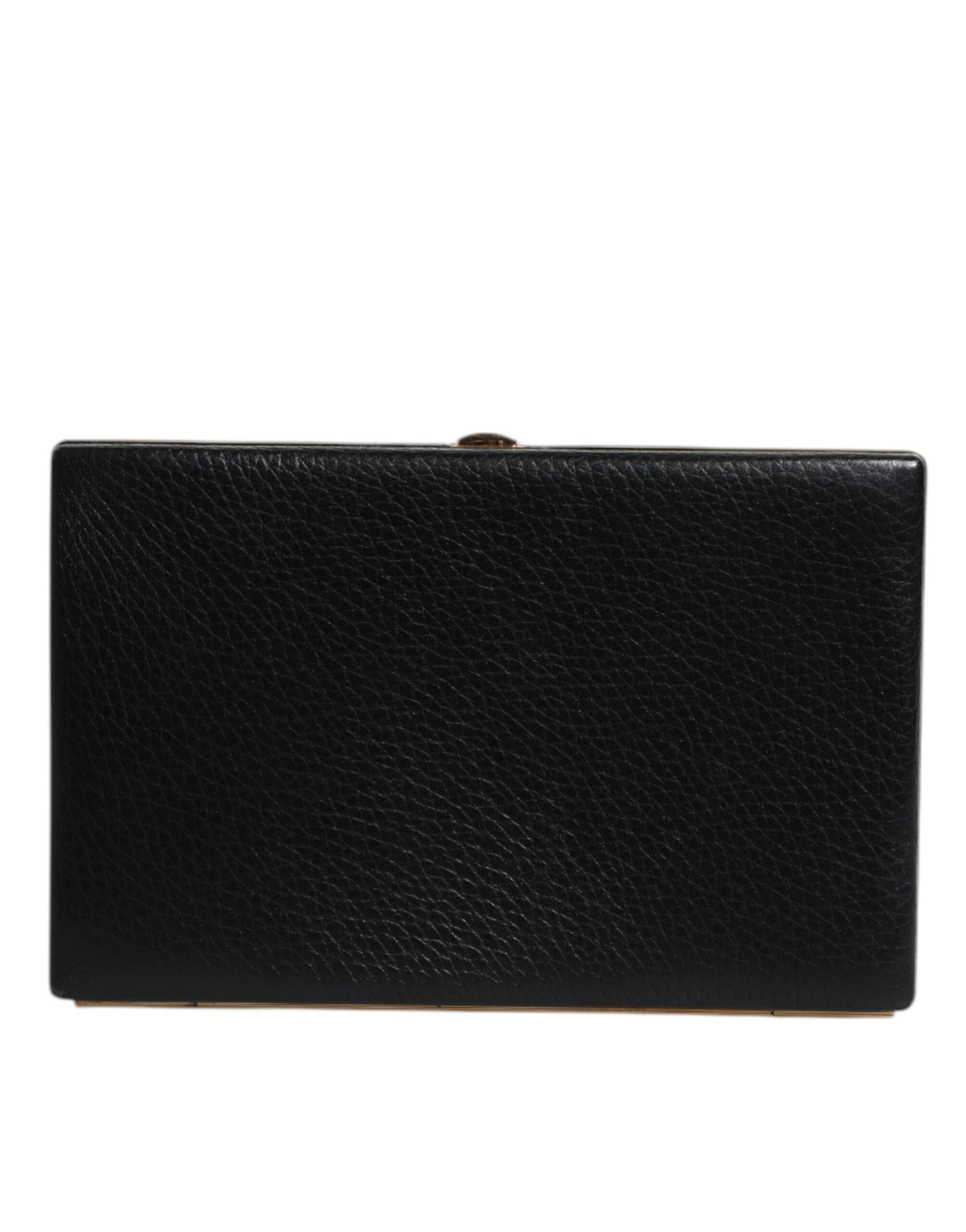 Dolce & Gabbana Black Goat Leather Clutch
