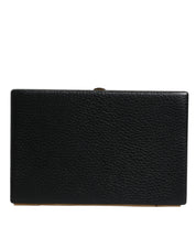 Dolce & Gabbana Black Goat Leather Clutch