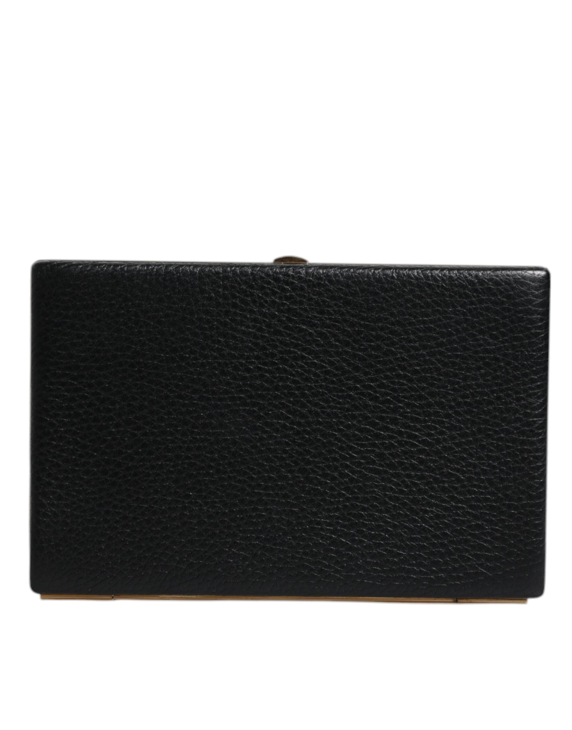 Dolce & Gabbana Black Goat Leather Clutch