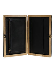 Dolce & Gabbana Black Goat Leather Clutch