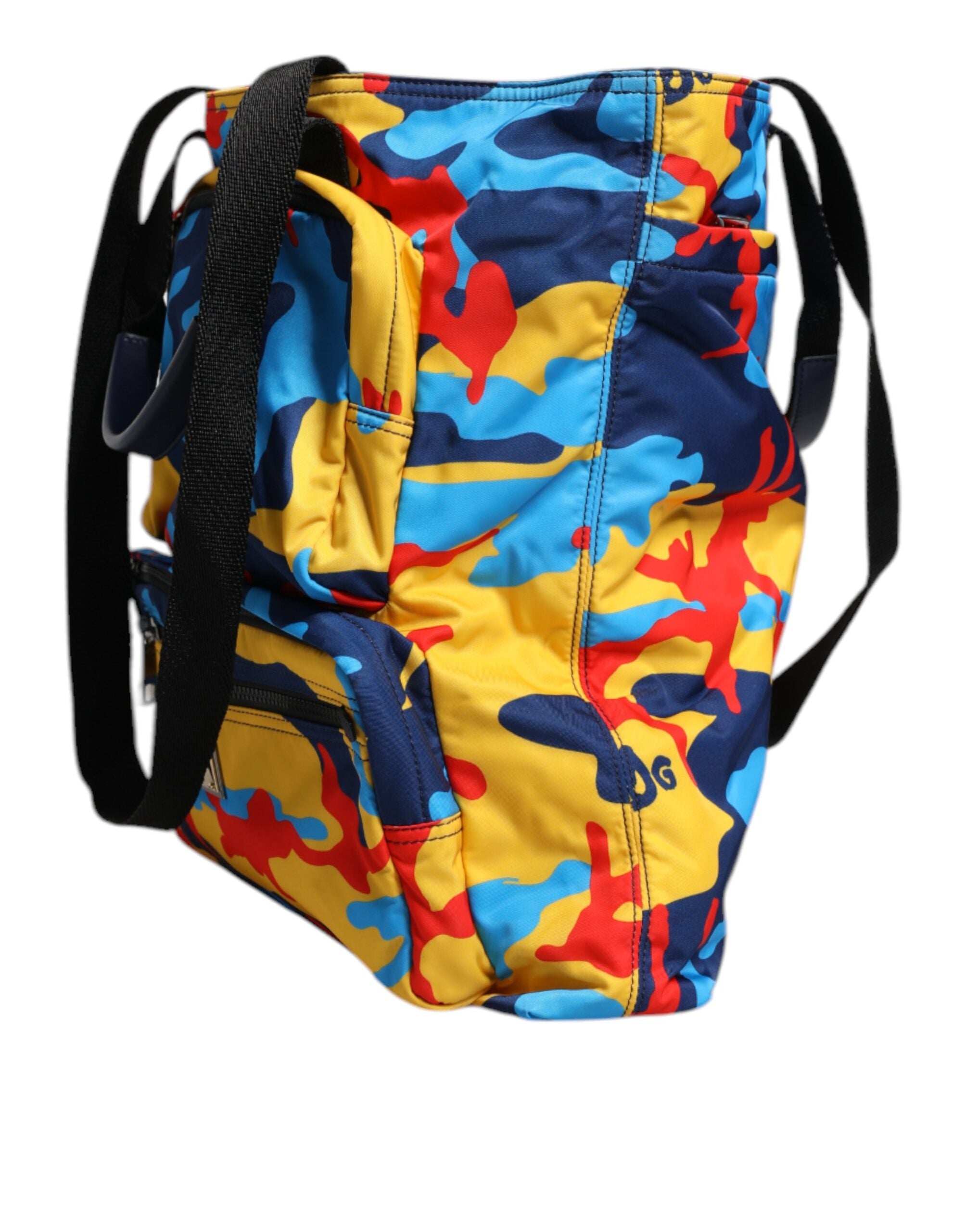Dolce & Gabbana Multicolor Nylon Shopping Tote Bag