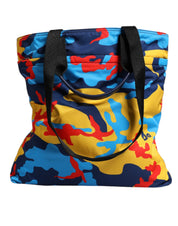 Dolce & Gabbana Multicolor Nylon Shopping Tote Bag