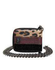 Dolce & Gabbana Multicolor Leopard Leather Bifold Card Holder
