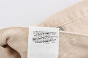 Beige Wash Slim Fit Cotton Stretch Jeans