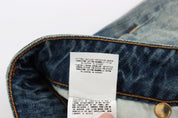 Blue Cotton Low Waist Jeans