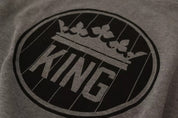 Gray Crown King Cotton Pullover Sweater