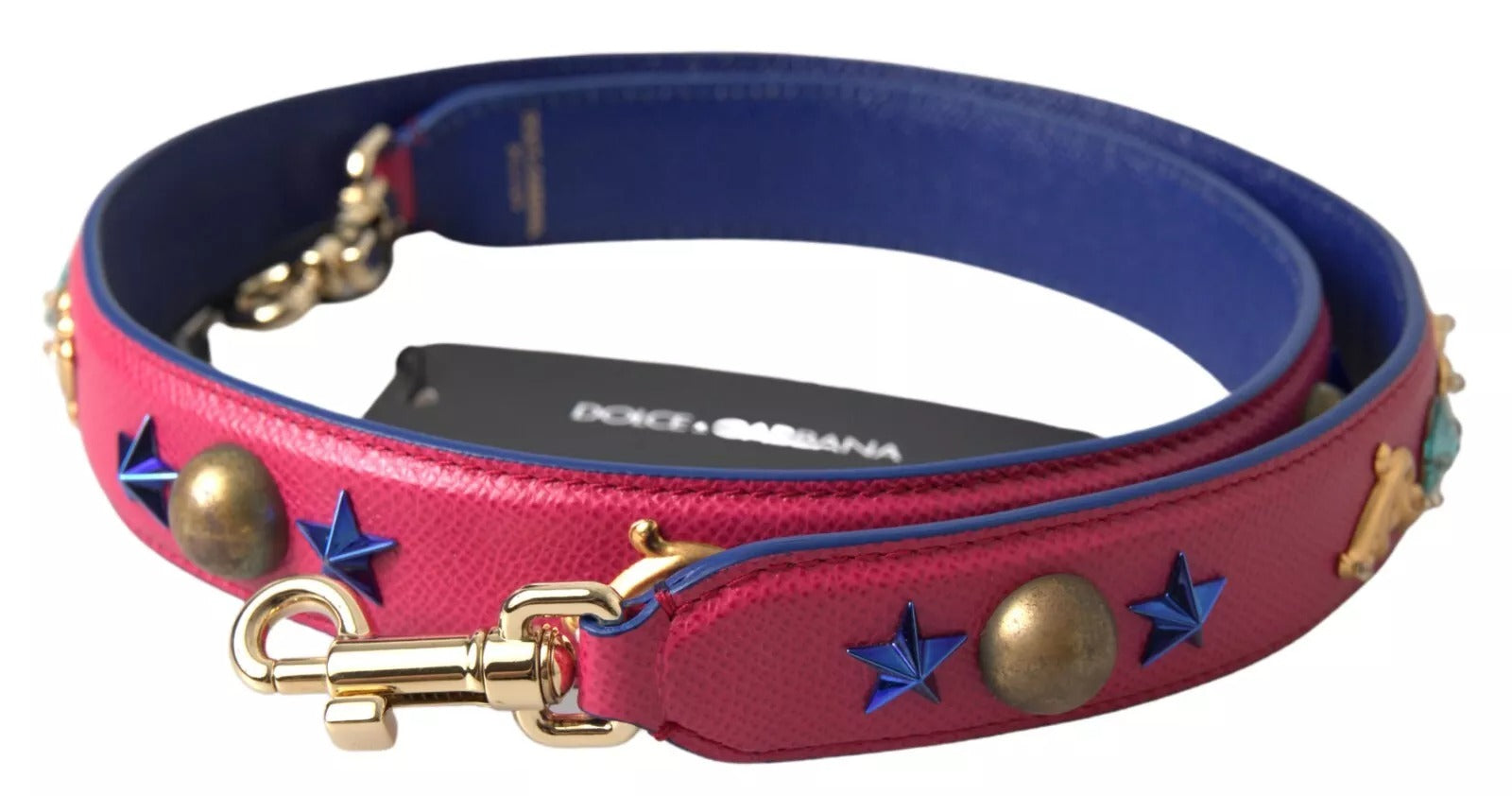 Dolce & Gabbana Pink Leather Shoulder Strap