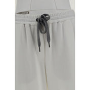 White Cotton Casual Pants