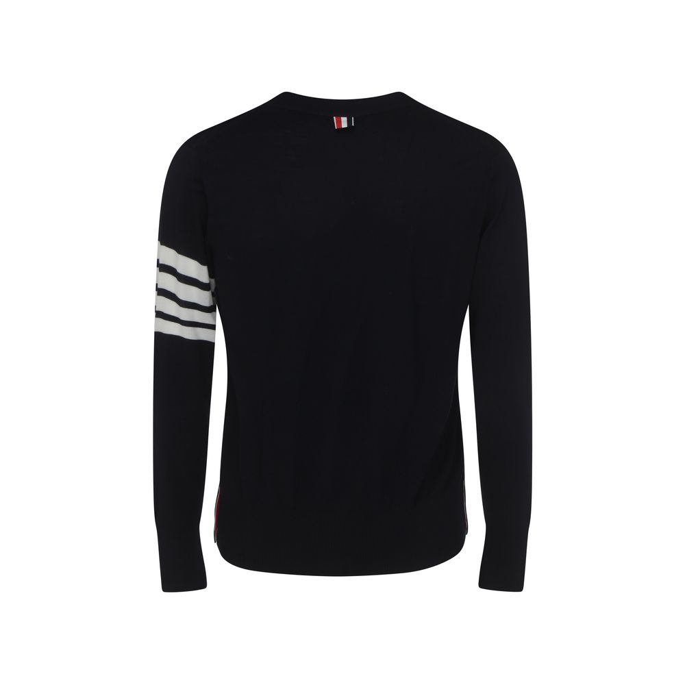 Blue Fleece Wool Cardigan