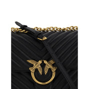 Black Calf Leather Bos Taurus Shoulder Bag