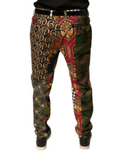 Multicolor Patchwork Men Dress Pants