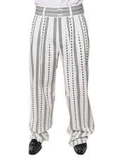 White Straight Formal Dress Pants