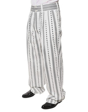 White Straight Formal Dress Pants